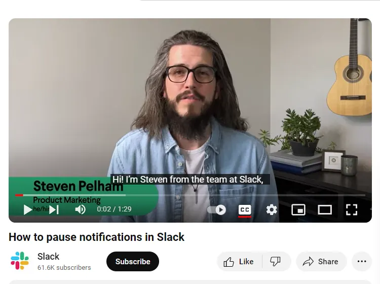 Slack on YouTube: Slack Social Media Strategy 