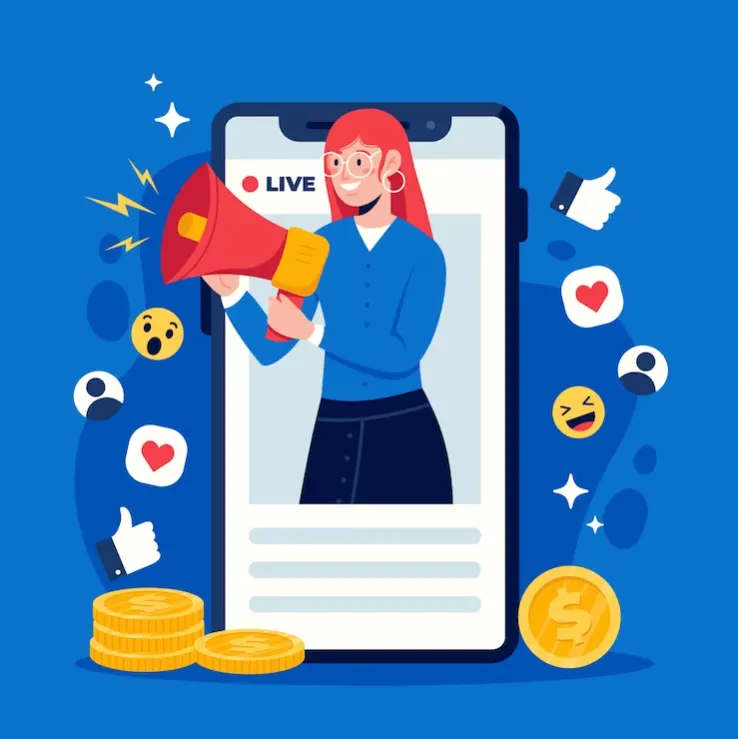 Influencer marketing on the phone